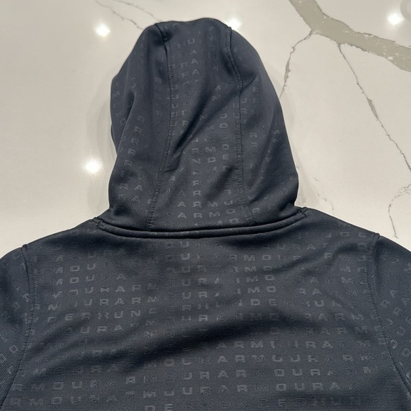 Youth boys black Under Armour Hooded Sweatshirt size YSM - Picture 4 of 4